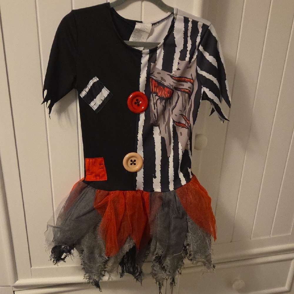 Kids Black and Red Striped Costume